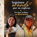 Pareja de la tercera edad secuestrada.