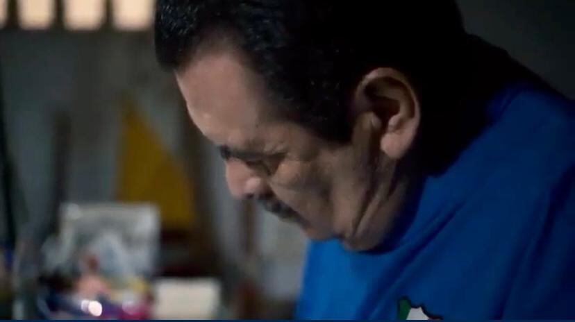 Imagen de una pieza audiovisual realizada en 2021 a Eduardo Pión