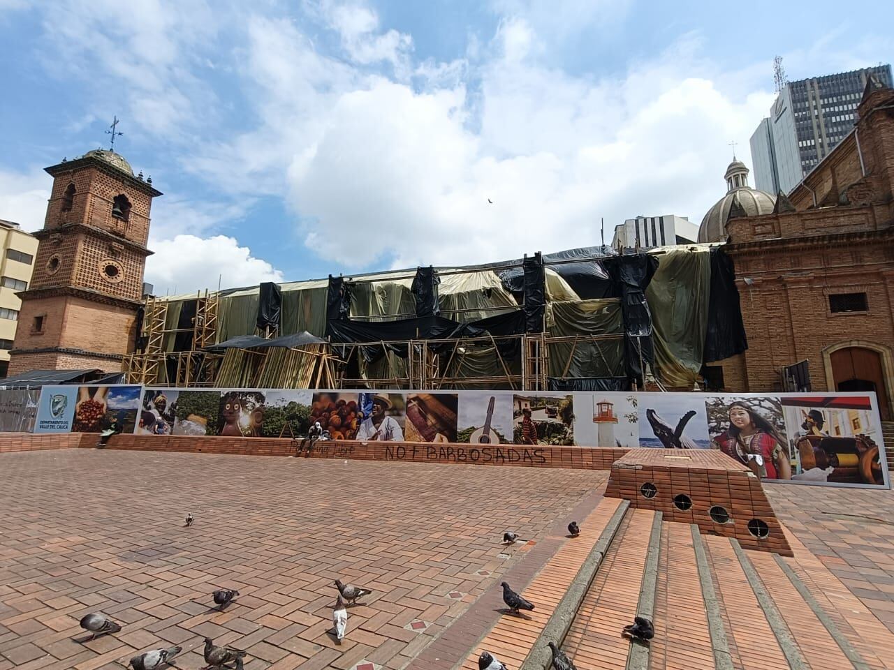 Reparación de la iglesia San Francisco en Cali