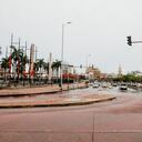 Camino inundado en Barranquilla en el norte de Colombia. Foto: Getty Images