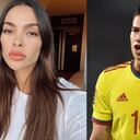 Joana Sanz y James Rodríguez se encontraron recientemente. Foto izquierda: Instagram @joanasanz.