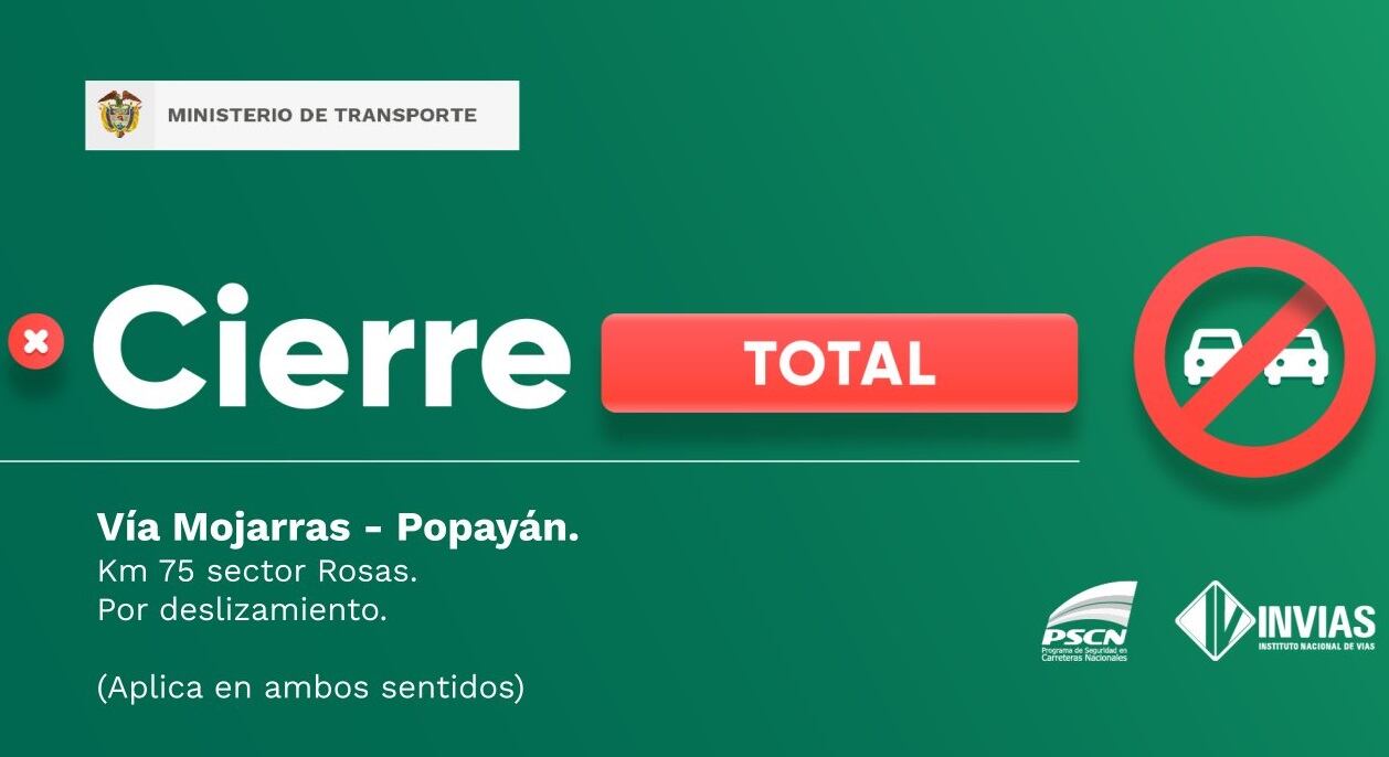 Cerca de dos días puede tardar el retiro del deslizamiento de tierra