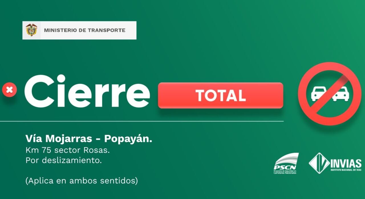 Cerca de dos días puede tardar el retiro del deslizamiento de tierra