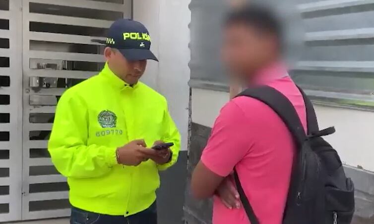 Momento de la captura de Brayan Campo, asesino de la niña Sofía Delgado.