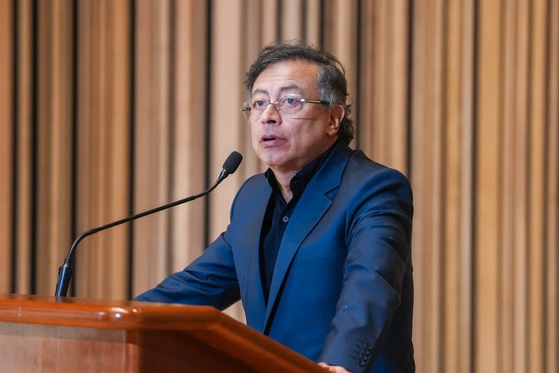 El presidente Gustavo Petro se despidió de enviado del gobierno Trump en Colombia.