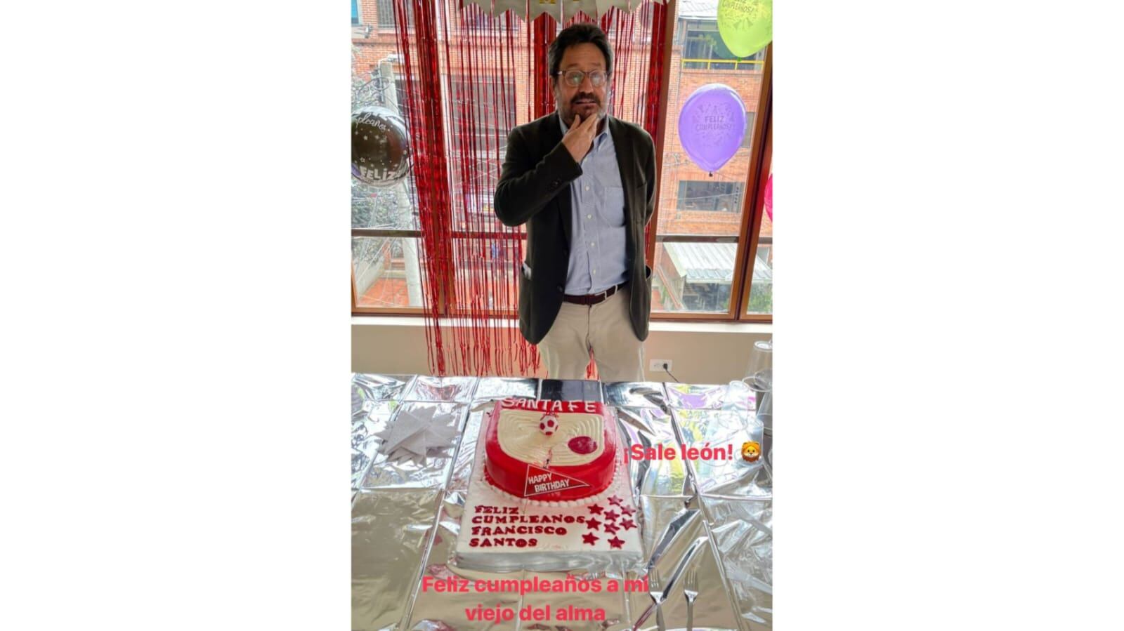 torta de cumpleaños francisco santos