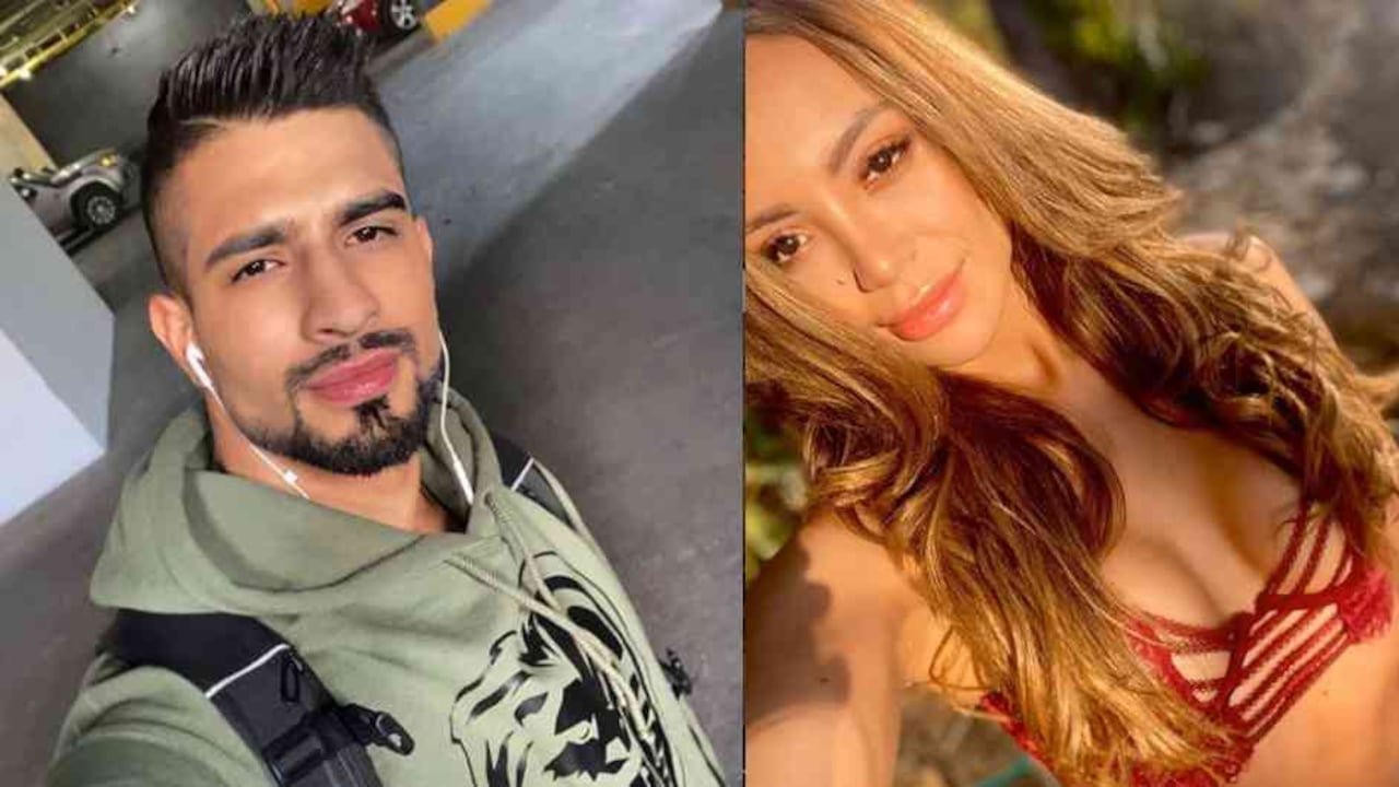 Juan David y su exnovia Melany Flórez.