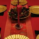 Decoración de la mesa de Navidad con Feng Shui