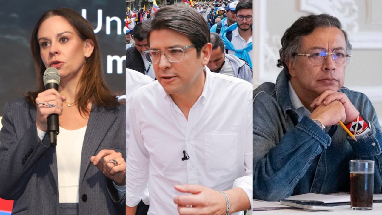 María Claudia Tarazona, Miguel Uribe Turbay y Gustavo Petro.