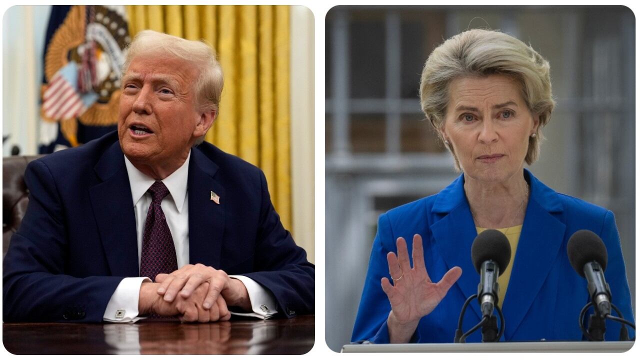 Donald Trump y Ursula von der Leyen