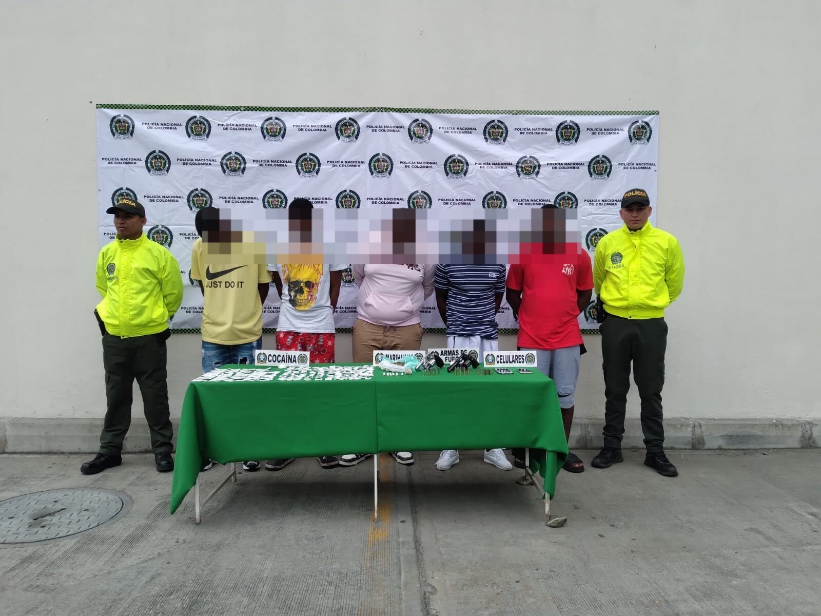 Los hombres fueron detenidos en Palmira.