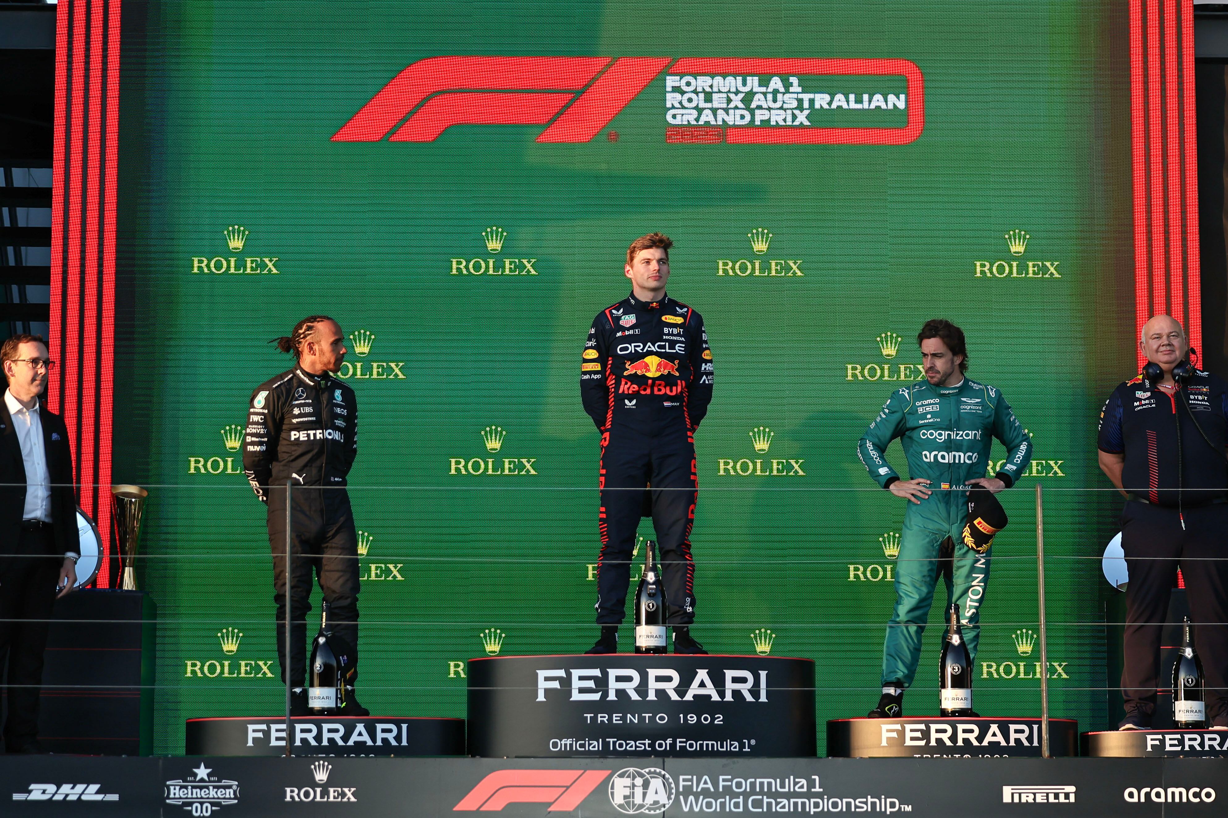 Podio GP de Australia 2023