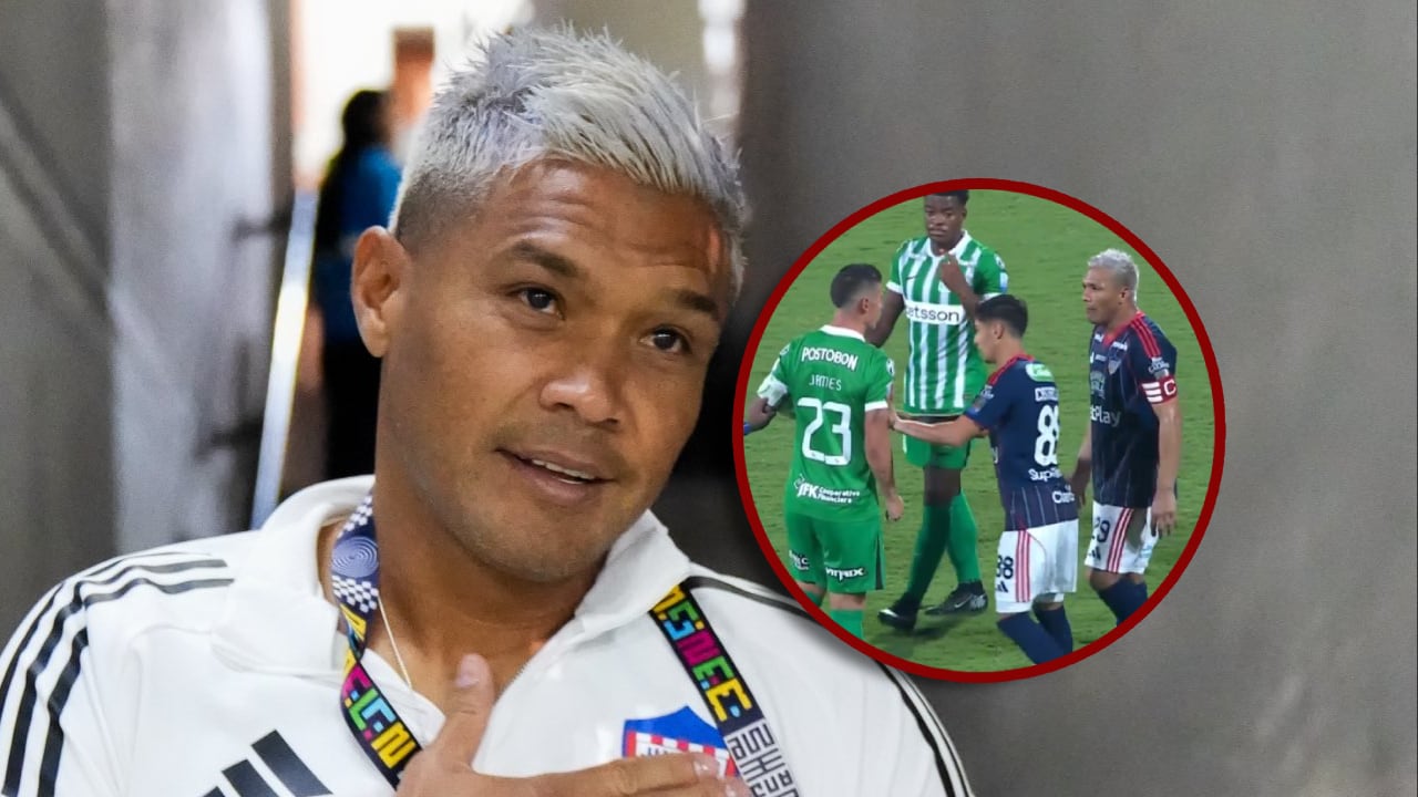Teófilo Gutiérrez fue titular en el partido de Atlético Nacional vs. Junior de Barranquilla.