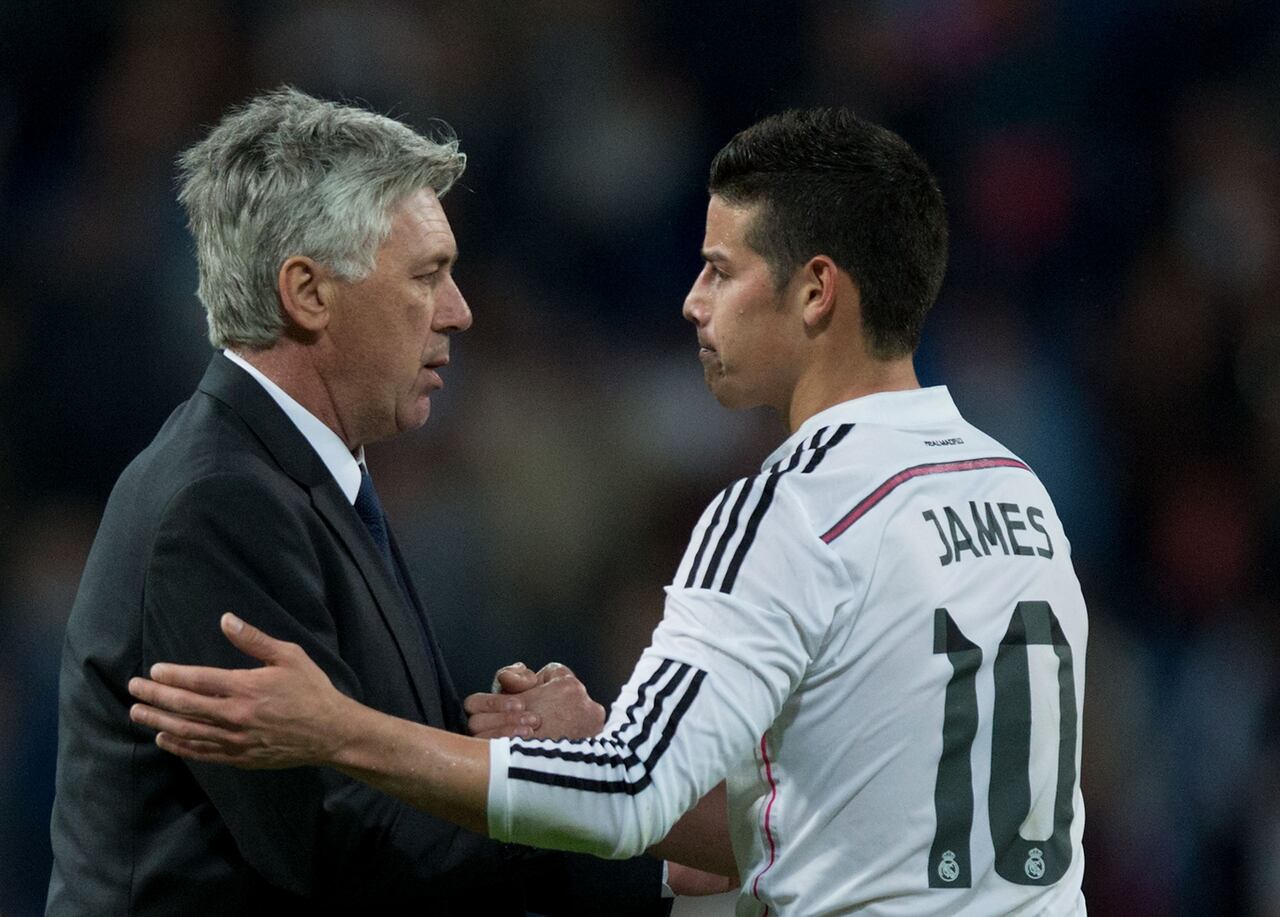 James compartió durante varios años con Ancelotti.