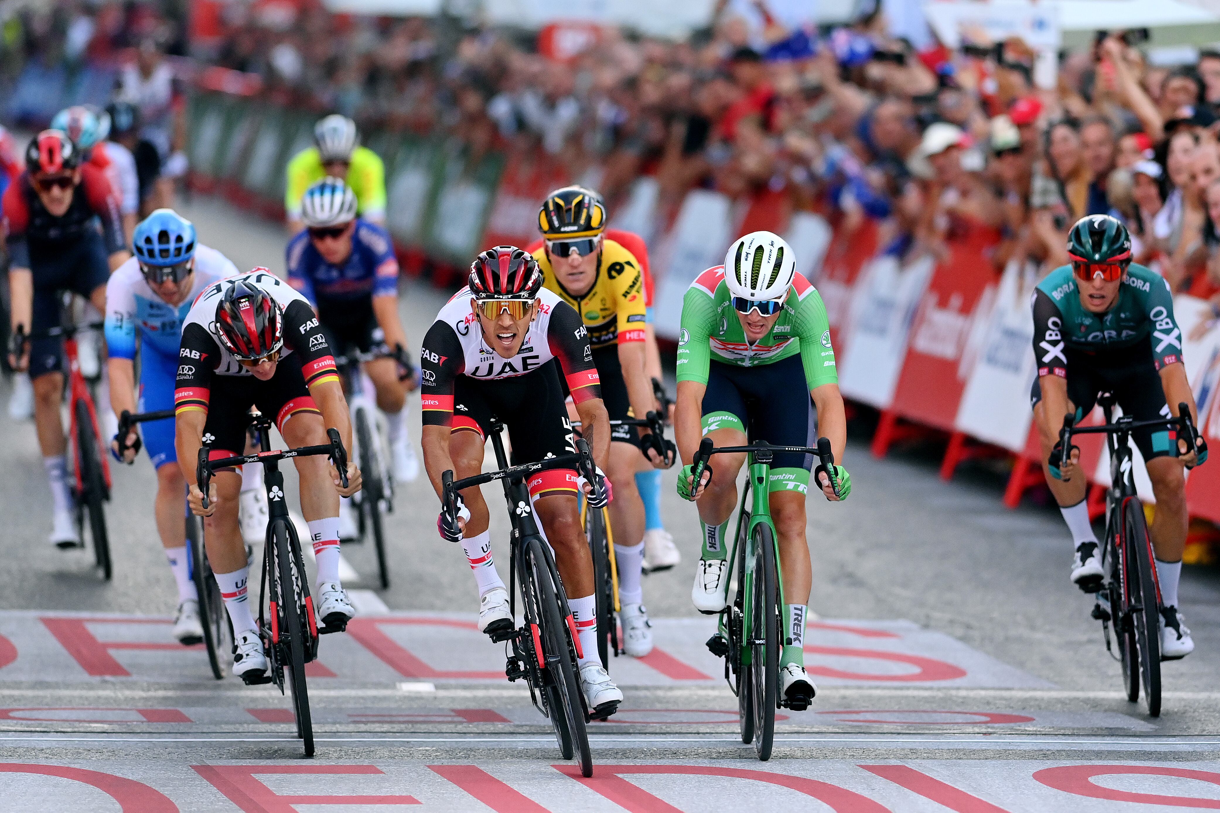 Juan Sebastián Molano triunfó en la etapa 21 de la Vuelta a España 2021.