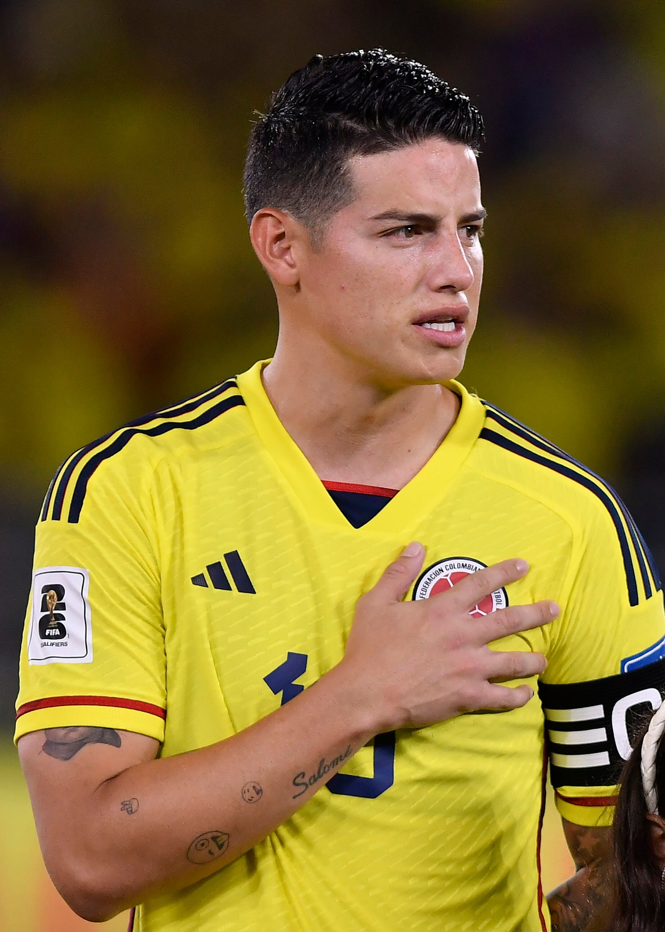 James Rodríguez, capitán y figura con Colombia.