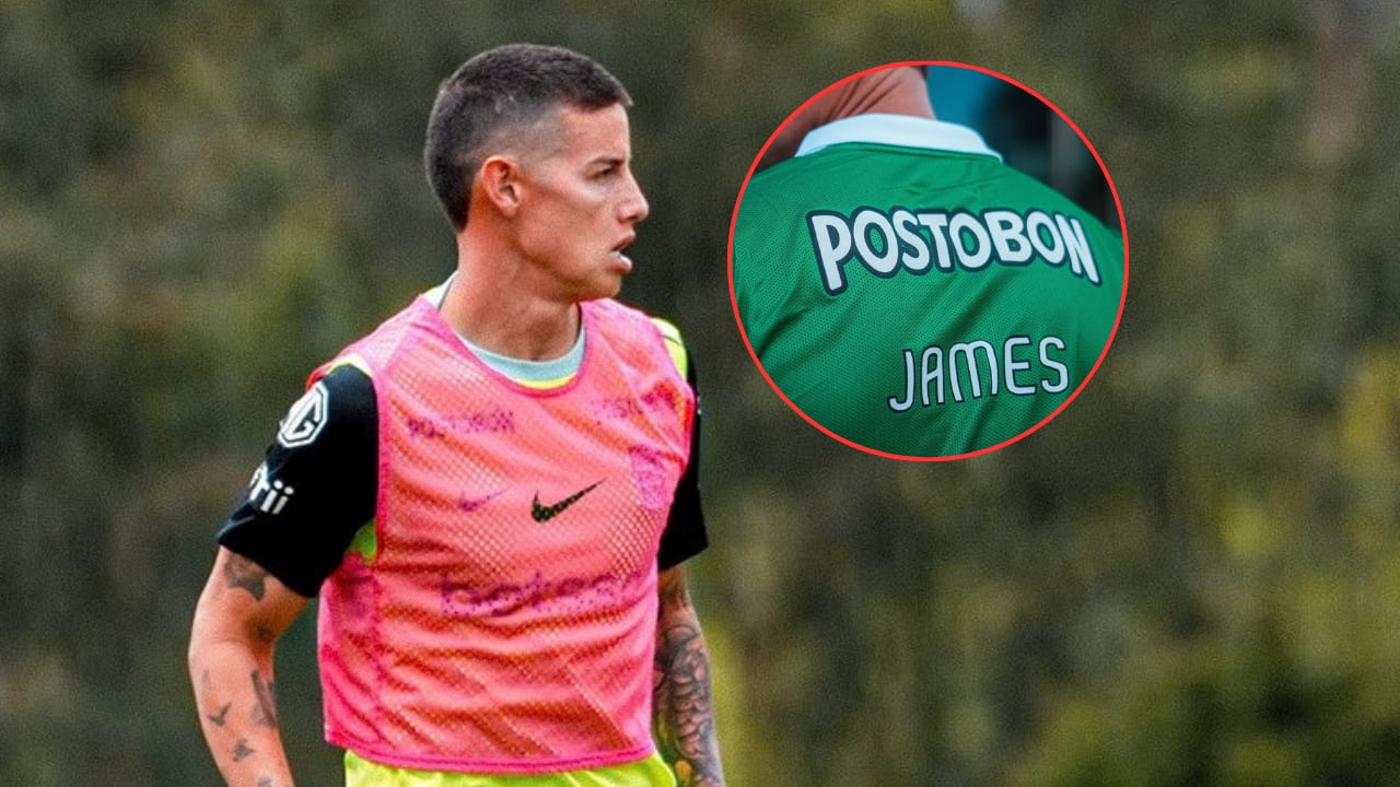 Se filtró el dorsal que usaría James Rodríguez en vez del 10 en Atlético Nacional.