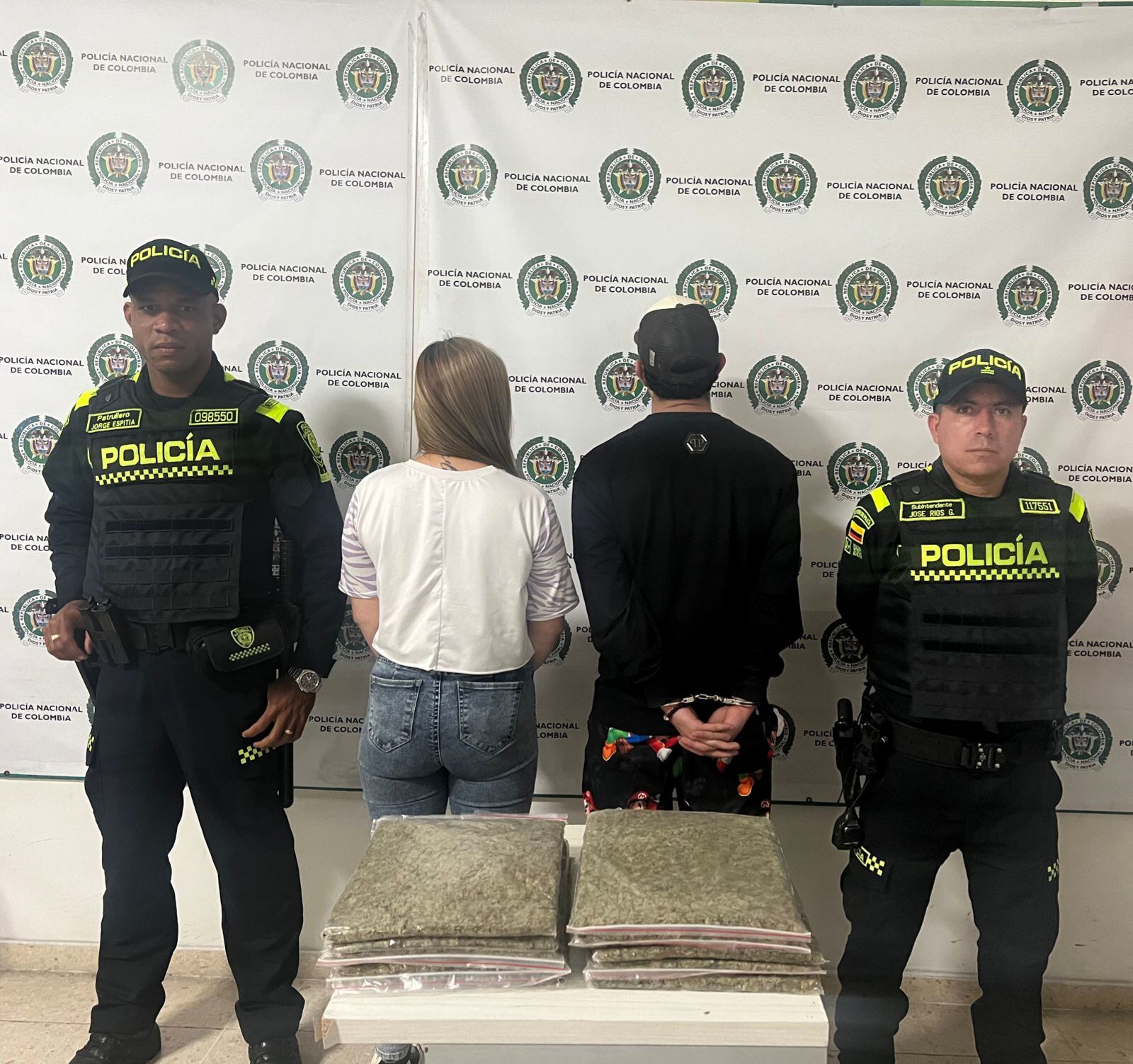 Serán judicializados por el delito de Tráfico, porte y fabricación de estupefacientes