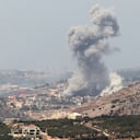 Smoke billows from a site targeted by Israeli shelling in the southern Lebanese village of Khiam on September 23, 2024. The Israeli military on September 23 told people in Lebanon to move away from Hezbollah targets and vowed to carry out more "extensive and precise" strikes against the Iran-backed group. (Photo by Rabih DAHER / AFP)