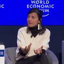 Irene Vélez, ministra de Minas, en Davos (Suiza)