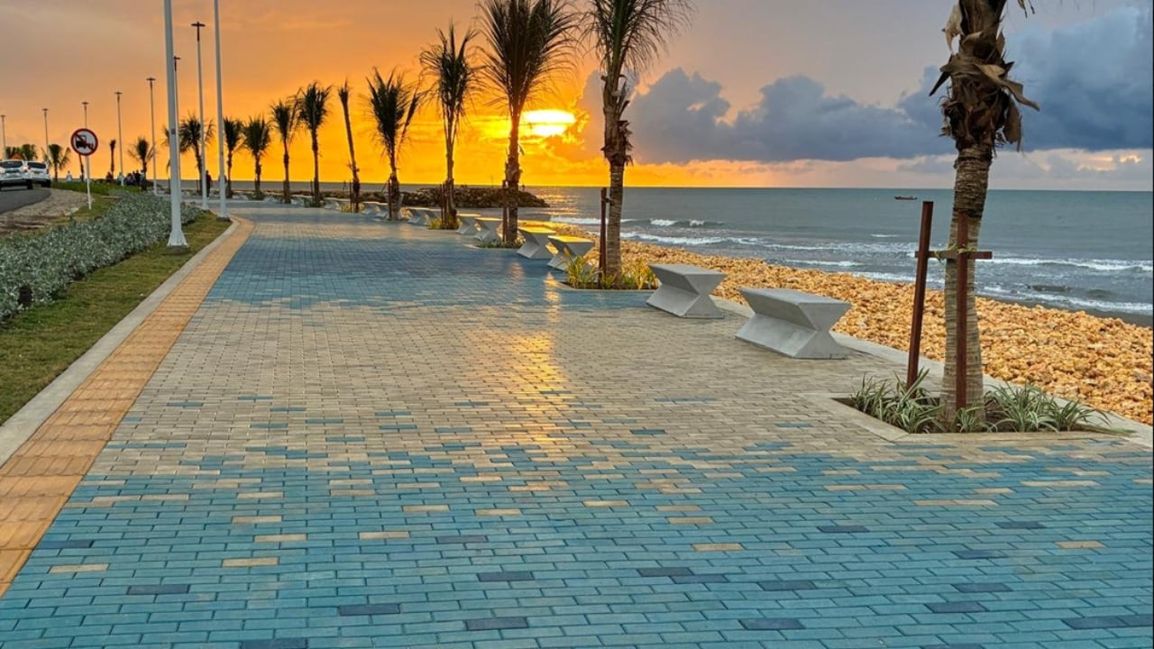 El Malecón del Mar, en Cartagena de Indias (Colombia)