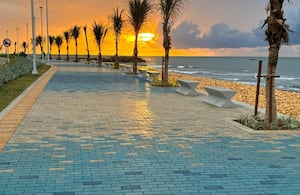 El Malecón del Mar, en Cartagena de Indias (Colombia)