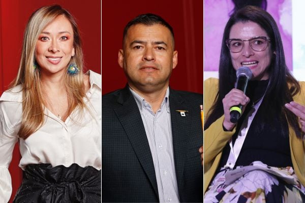 Representantes de la Alianza Verde Katherine Miranda, Jaime Raúl Salamanca y Martha Alfonso.