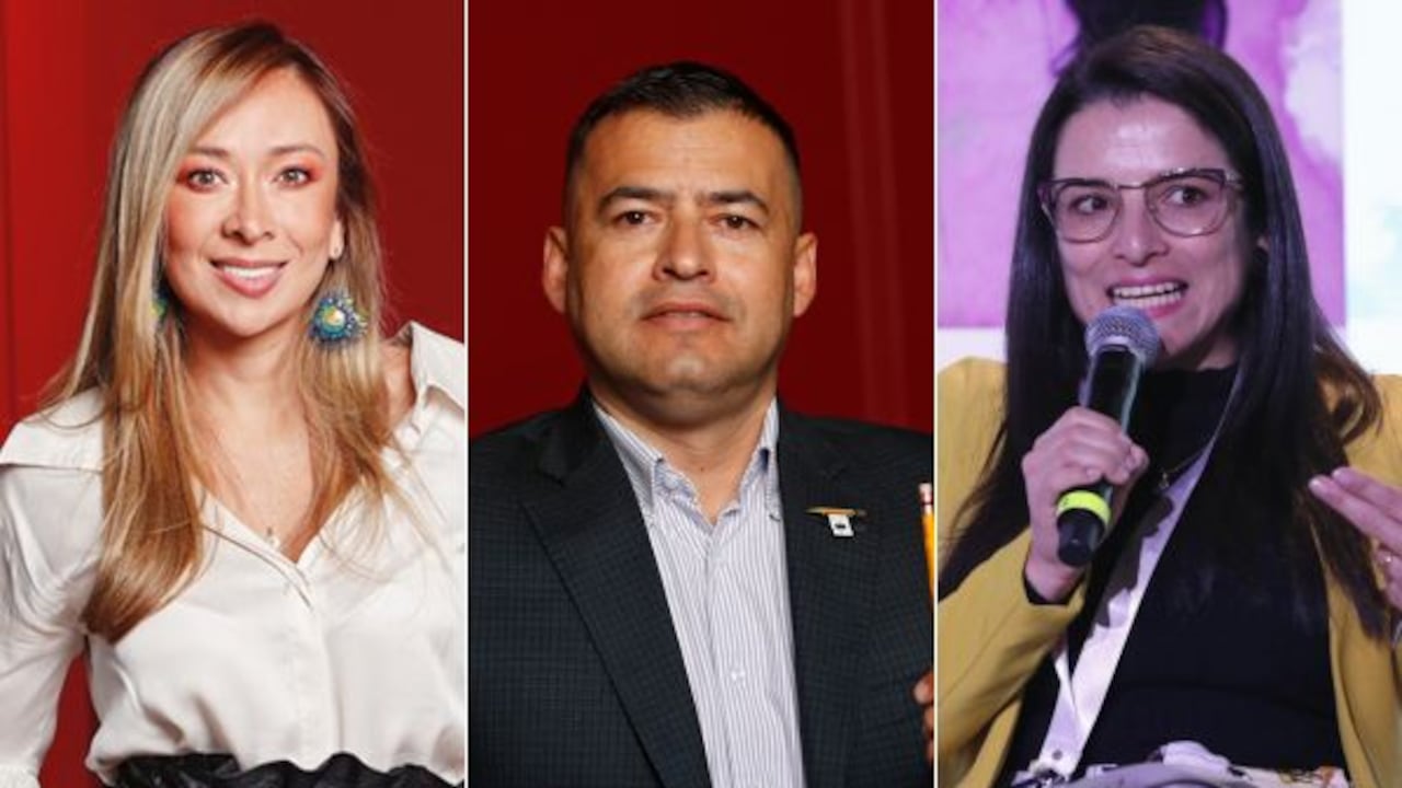 Representantes de la Alianza Verde Katherine Miranda, Jaime Raúl Salamanca y Martha Alfonso.