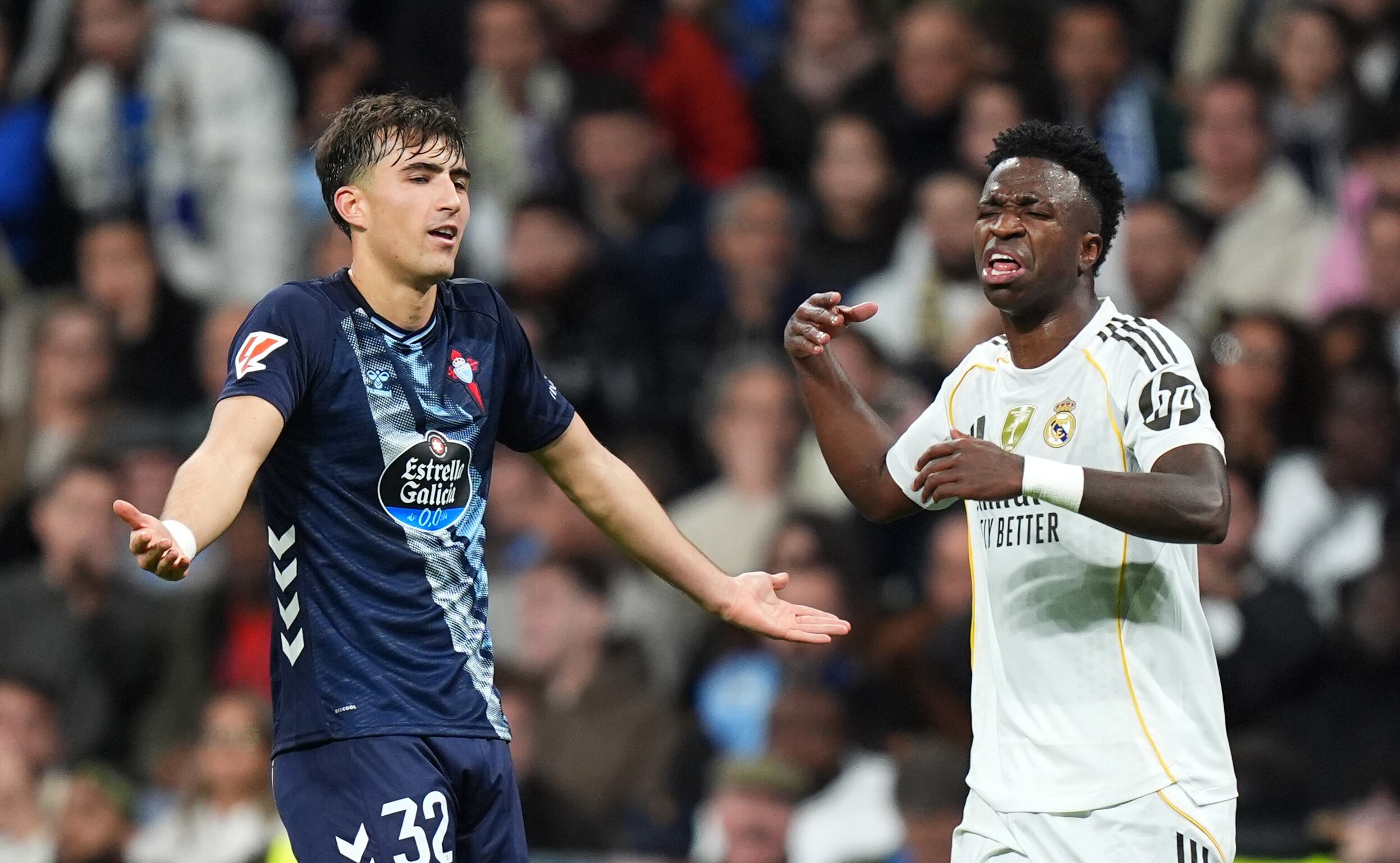 Imagen del juego entre Real Madrid, y Celta de Vigo, por LaLiga de España 2025-2026.