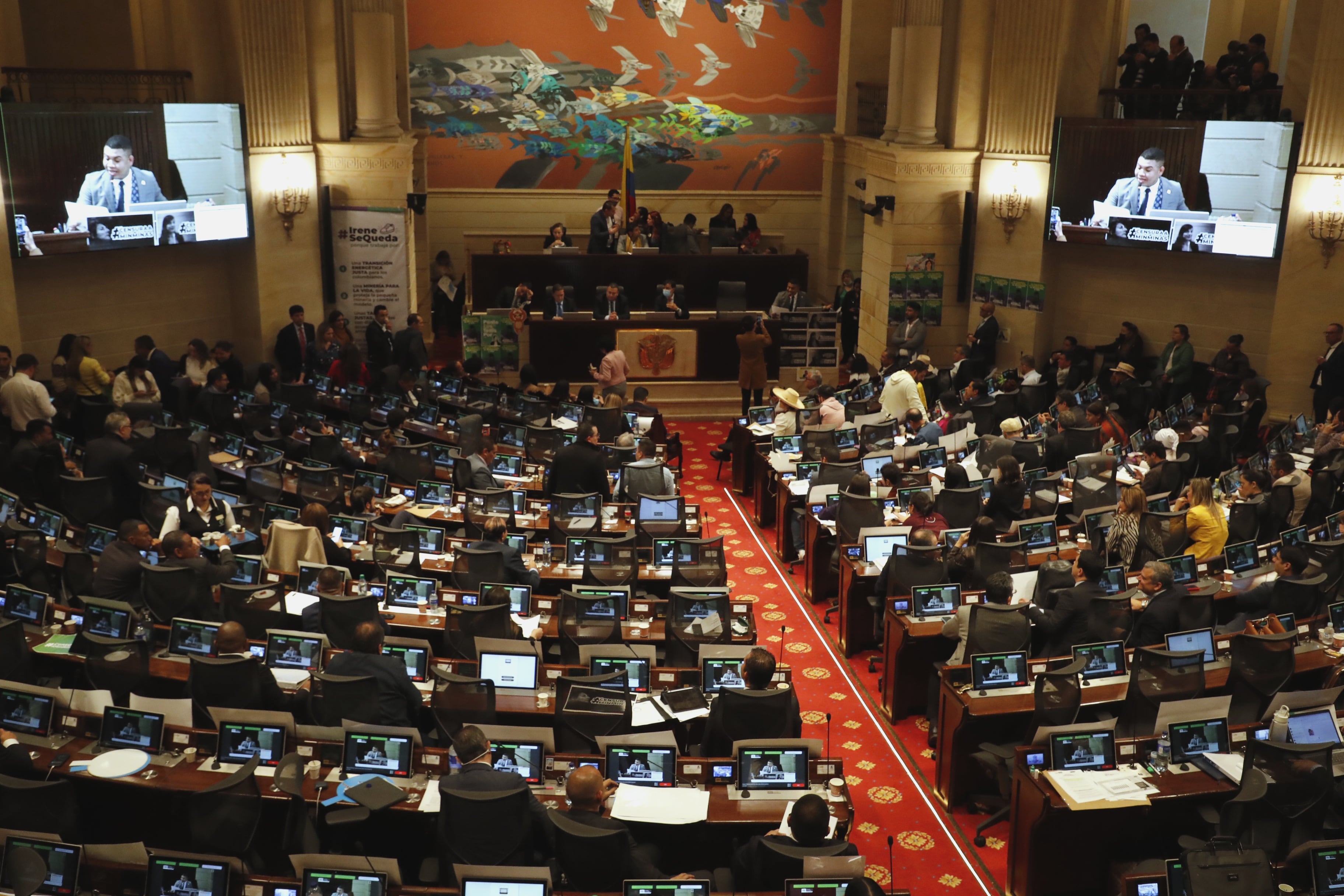 Moción de Censura Ministra de Minas y Energía Irene Vélez en la Cámara de Representantes