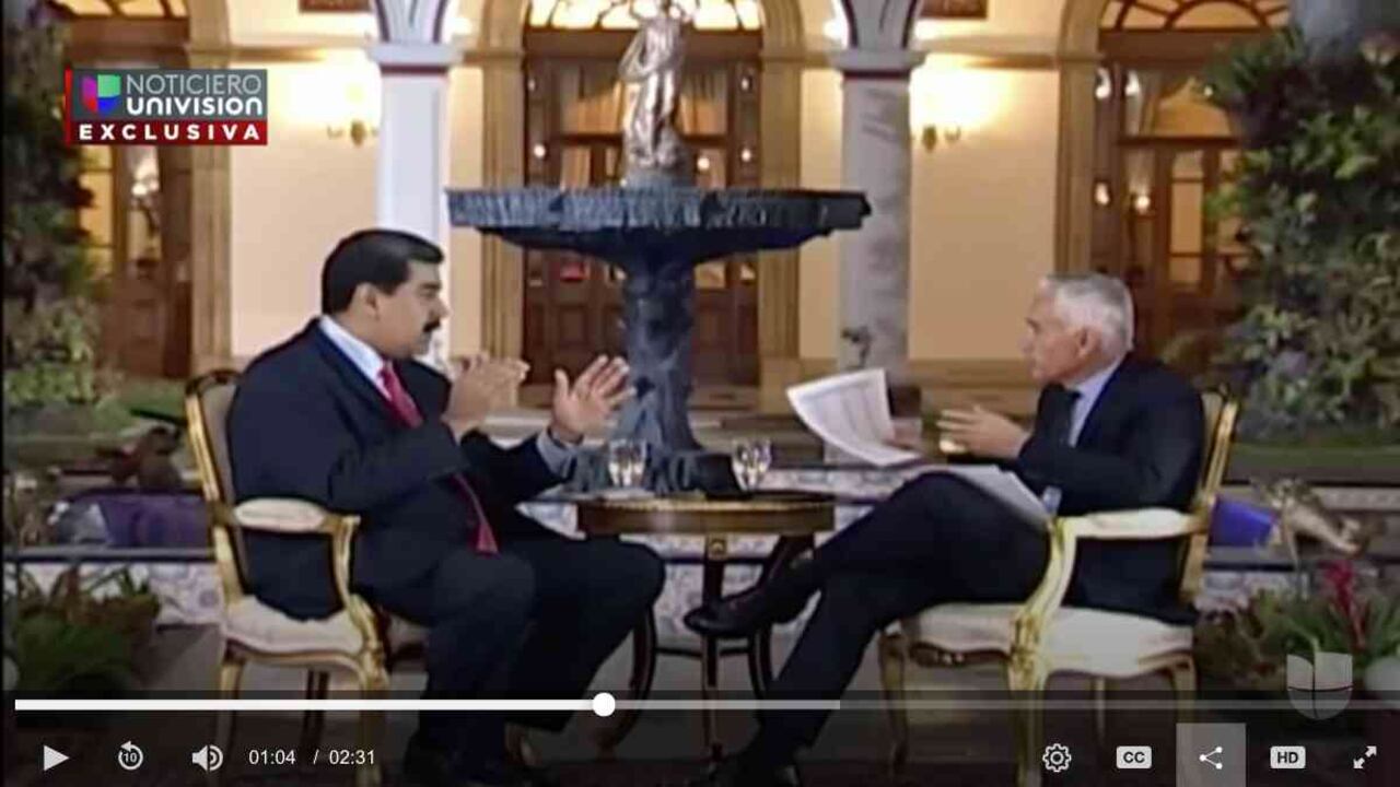 Las polémicas frases de Maduro durante entrevista censurada.
