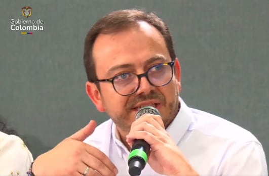 Felipe Durán, superintendente de Servicios Públicos, durante el consejo de ministros del 10 de febrero de 2026