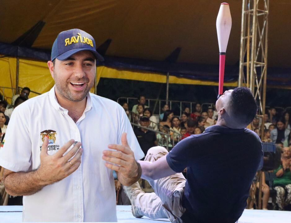 Yamil Arana y el circo Colombia del Ejército Nacional.