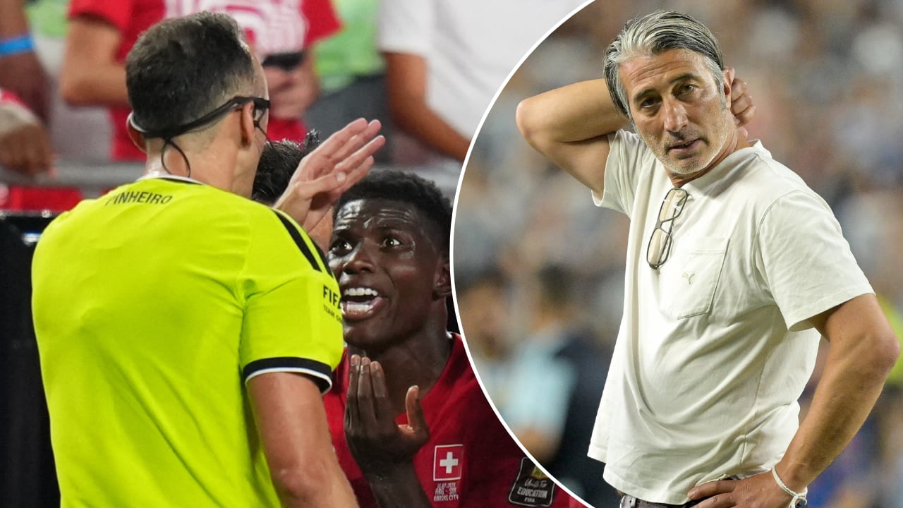 Breel Embolo se fue expulsado tras engañar en Argentina vs. Suiza. Su DT habló de dicha decisión