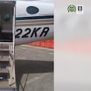 La avioneta en la que fueron hallados 446 kilogramos de cocaína