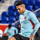 Falcao García, delantero de la Selección Colombia, durante los entrenamientos en Estados Unidos.