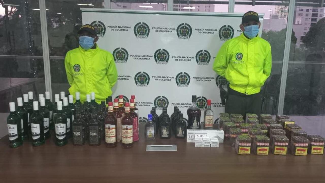 Licor adulterado, tabaco y cigarrillos ilegales en Cartagena.