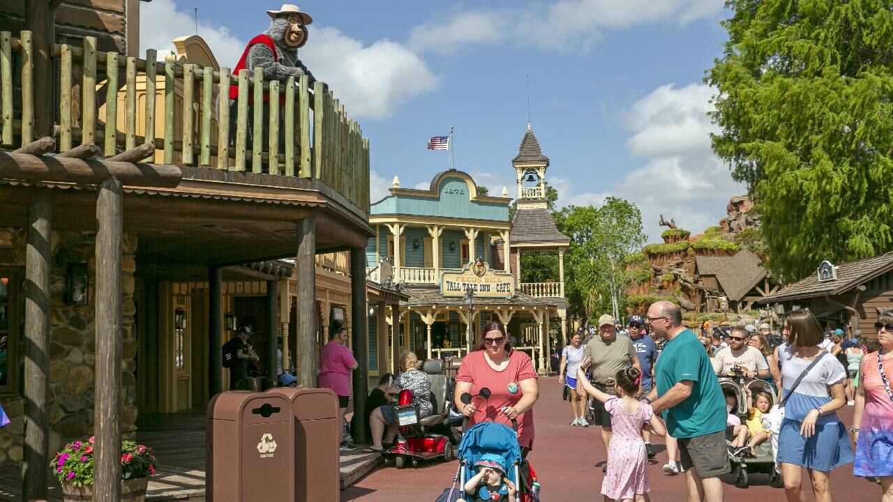 La presencia de un oso negro en un árbol en Magic Kingdom retrasó la apertura de tres atracciones el lunes por la mañana.