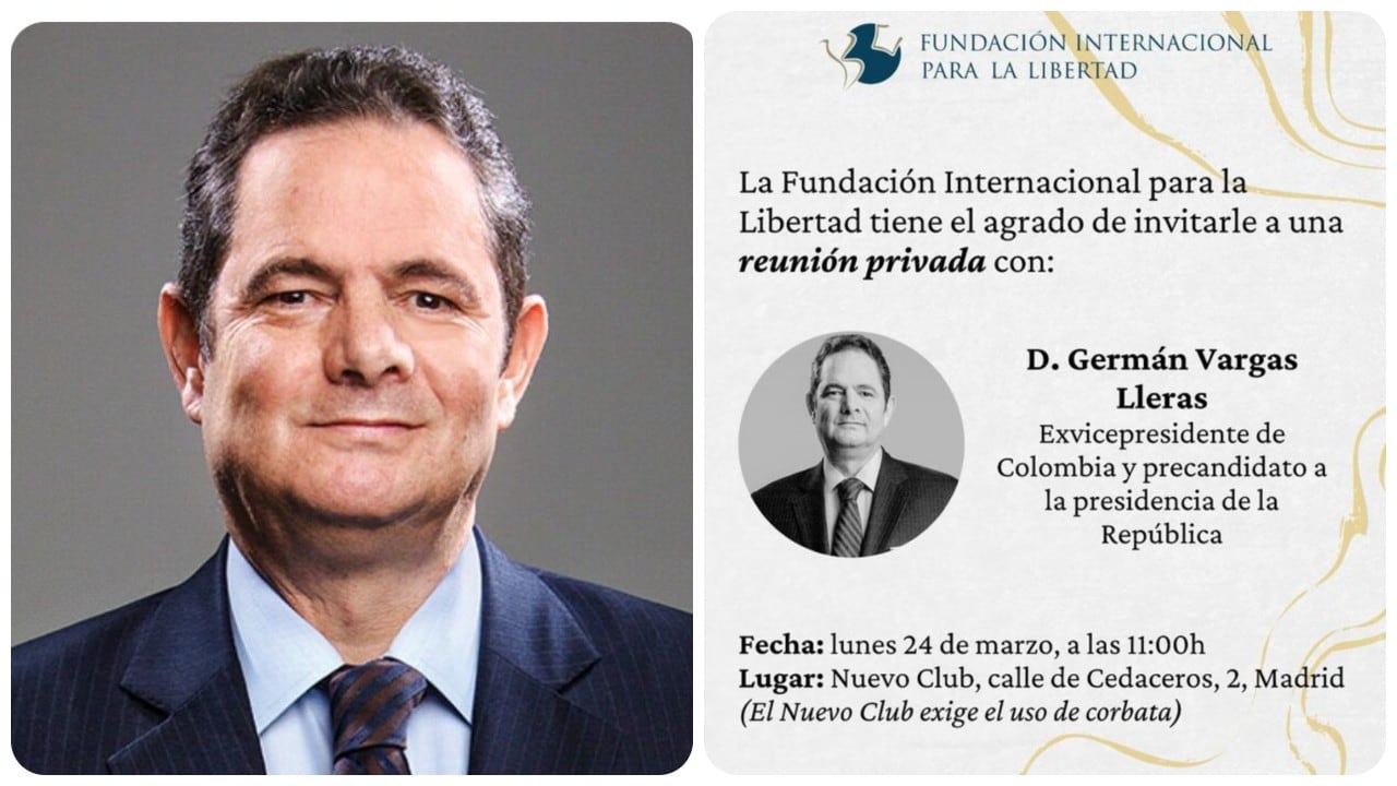 Germán Vargas Lleras y una invitación a una reunión privada con él en Madrid.