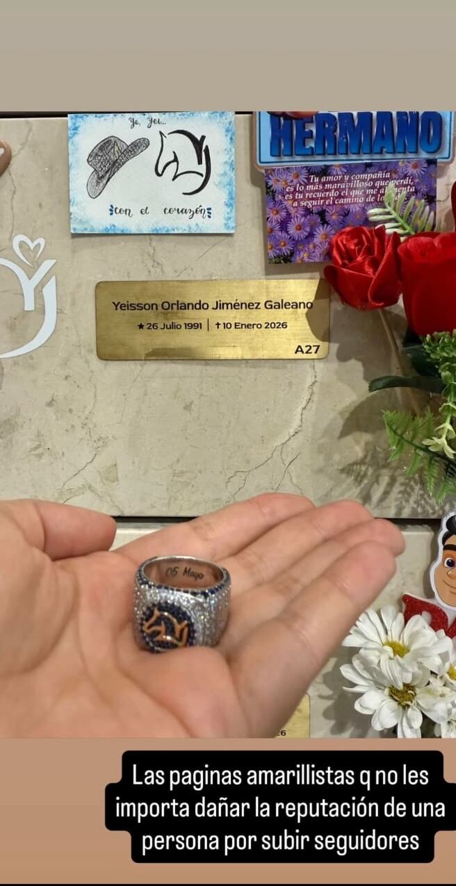 Lina Jiménez defiende la reputación de su hermano