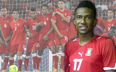 Rolan de la Cruz es el primer futbolista colombiano en jugar para una selección africana.