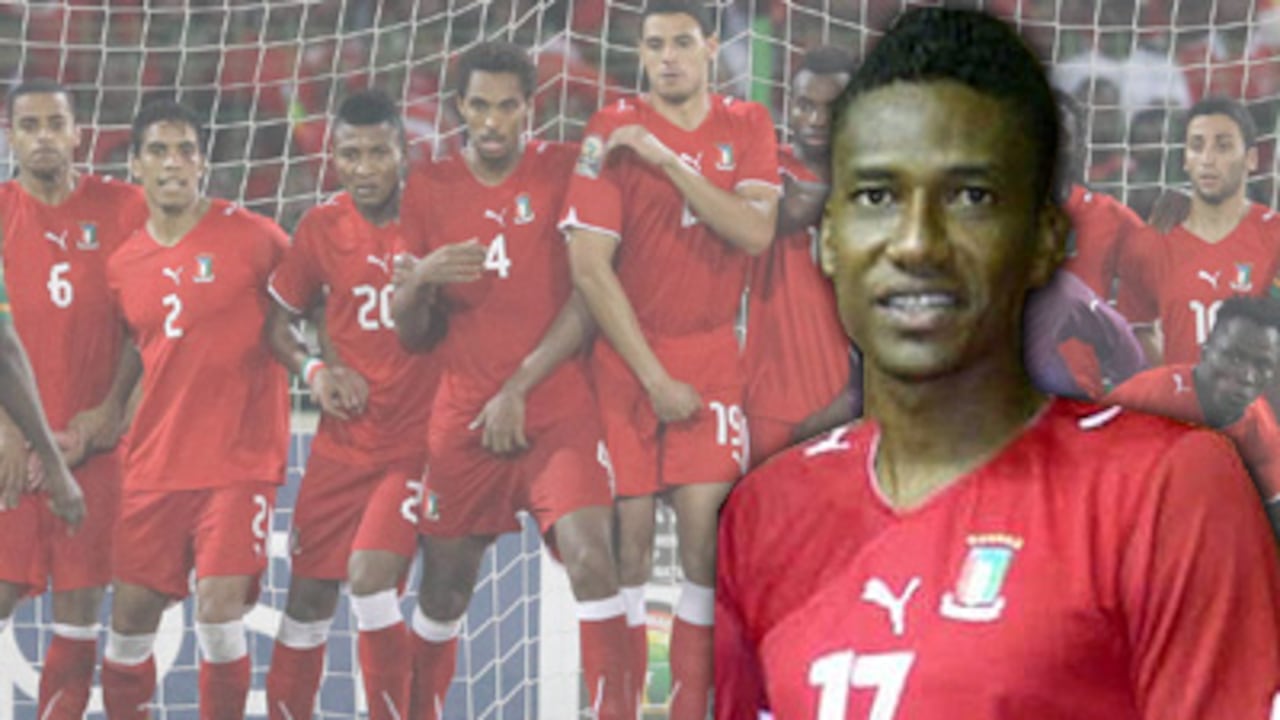 Rolan de la Cruz es el primer futbolista colombiano en jugar para una selección africana.