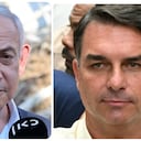 Benjamin Netanyahu y Flávio Bolsonaro