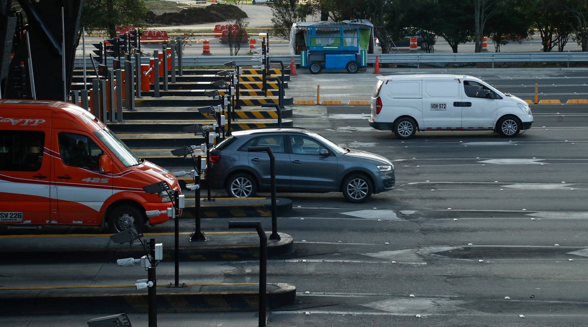 Salida de viajeros  Autopista Norte Bogotá