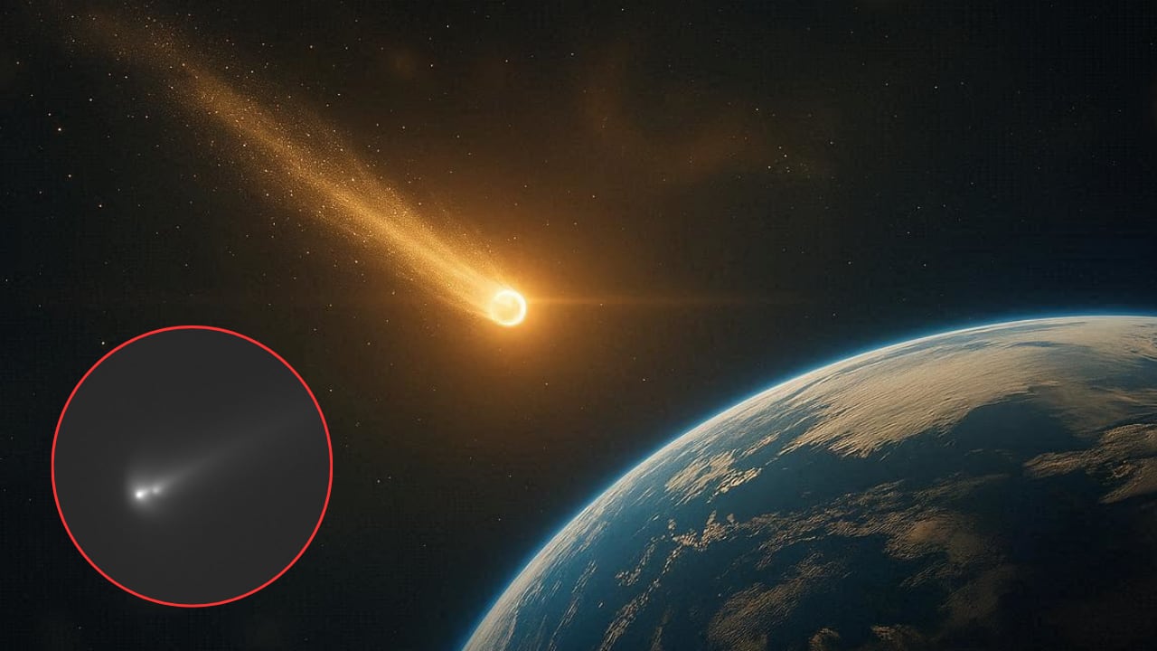 Las imágenes recientes evidencian varios trozos avanzando por separado.