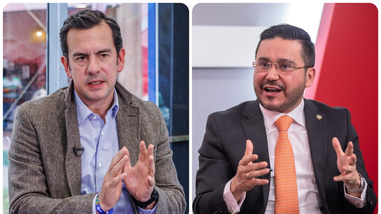 El ministro del Interior, Rodrigo Lara, felicitó a Jorge Eliécer Laverde Vargas por su elección como Contralor General.