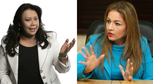 Las congresistas Gloria Stella Díaz y Alexandra Moreno Piraquive están peleadas en las redes sociales. 