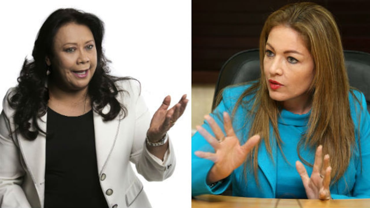 Las congresistas Gloria Stella Díaz y Alexandra Moreno Piraquive están peleadas en las redes sociales.