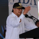 Gustavo Petro durante el lanzamiento de su política nacional de drogas lanzada en el Tambo, Cauca.