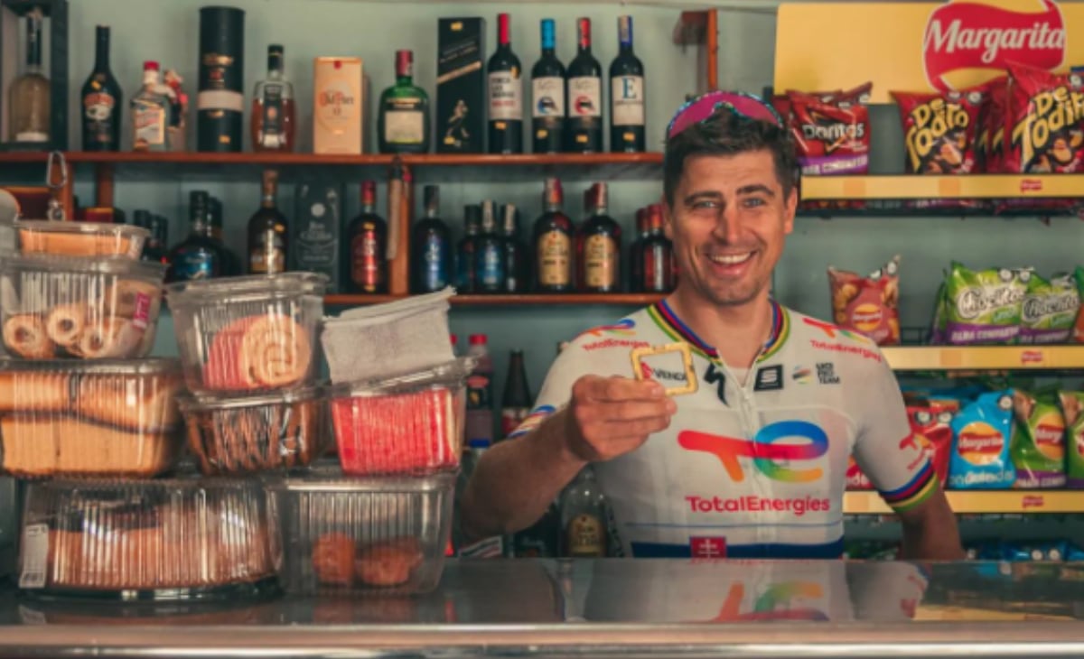 Peter Sagan compartió con los colombianos en su visita.